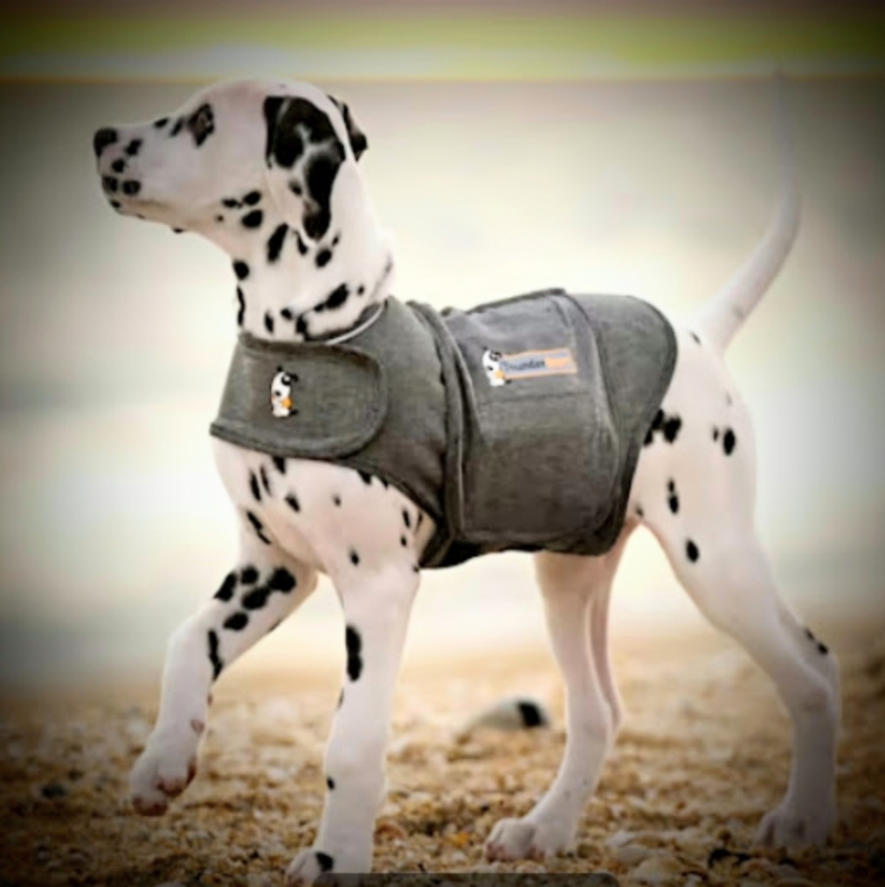 Thunderworks Genuine Thundershirt Heather Gray Dog Animal Anxiety jacket